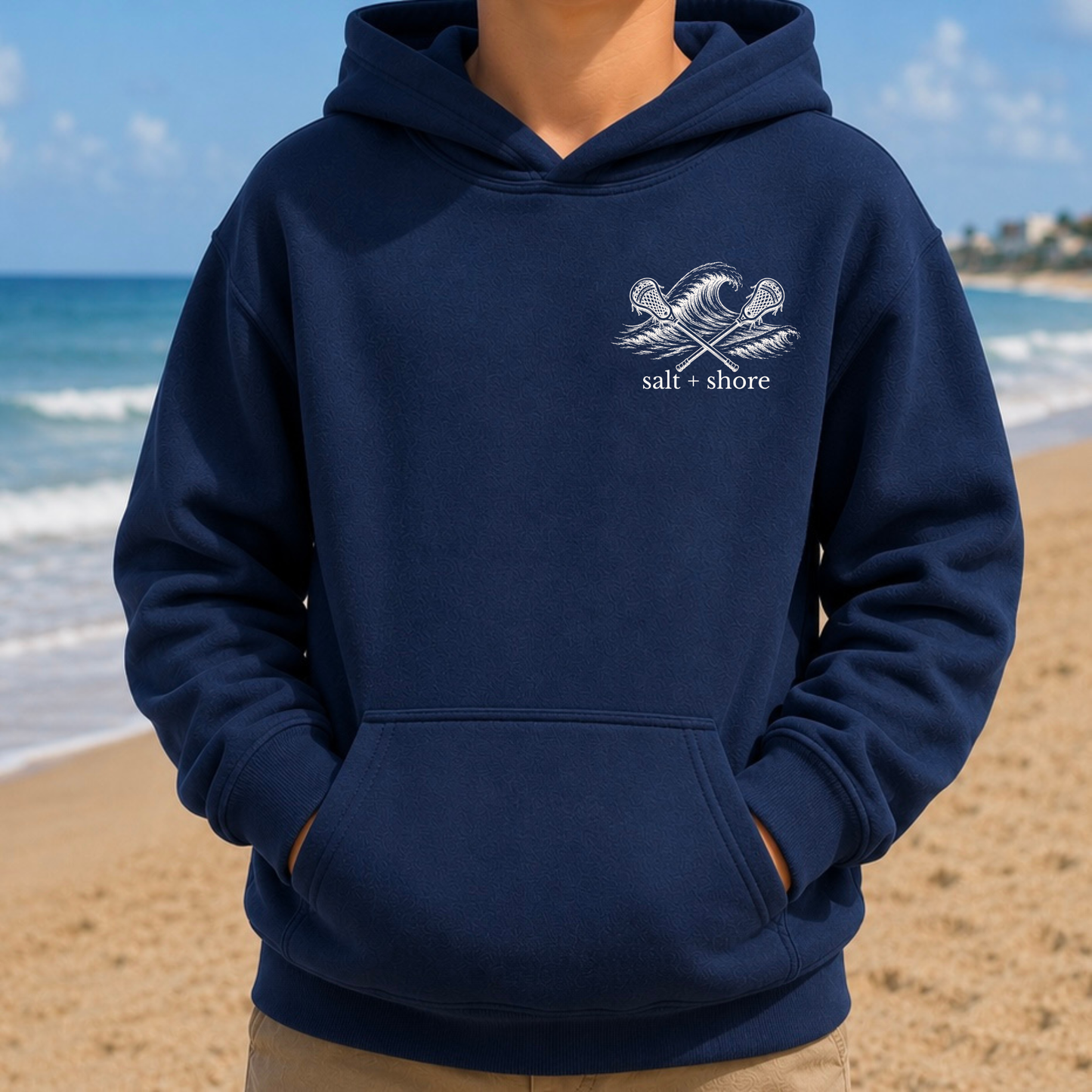 Salt + Shore Lacrosse - YOUTH – Classic Cotton – Navy | Salt + Shore