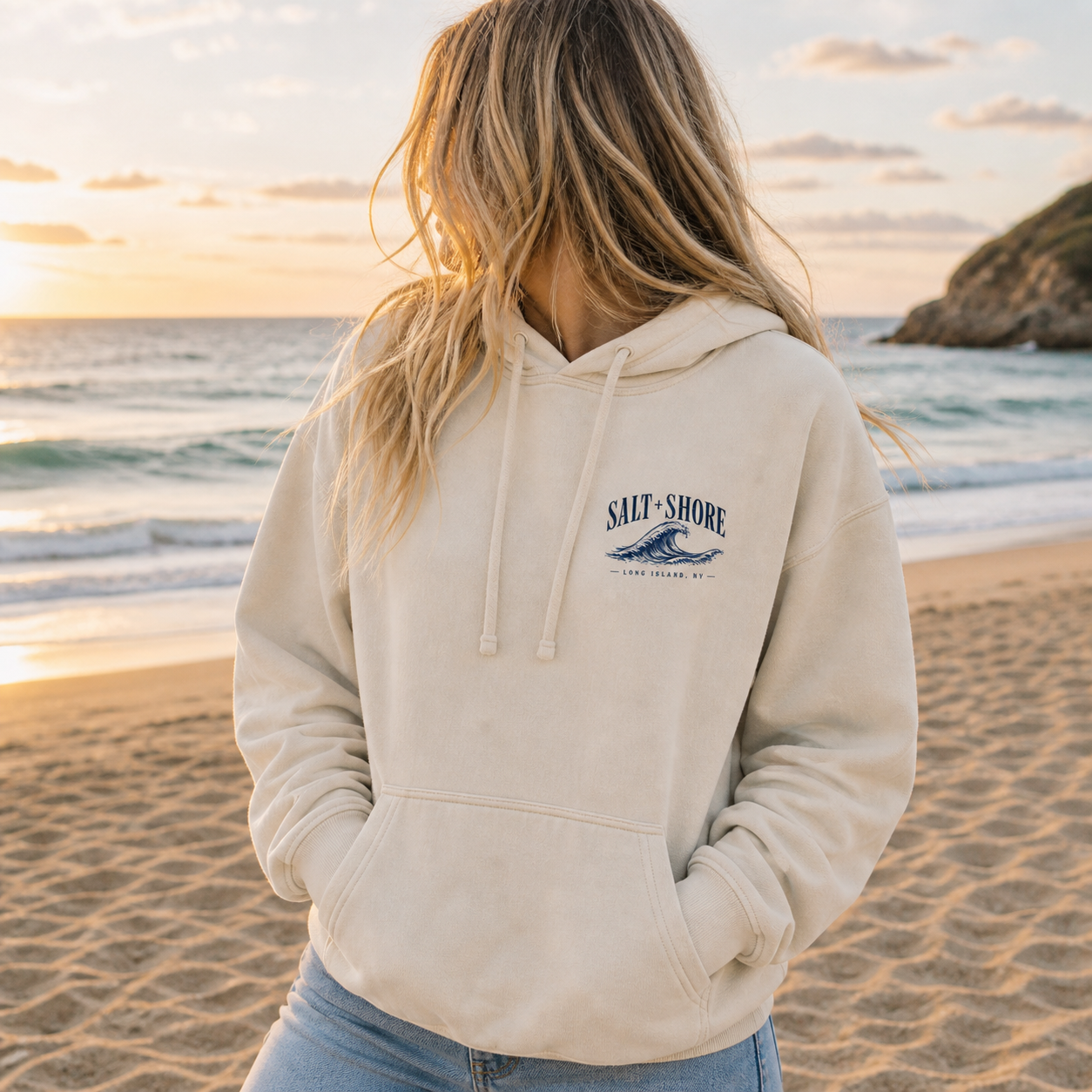 Long Island Wayfinder – Premium Garment-Dyed – Bone | Salt + Shore