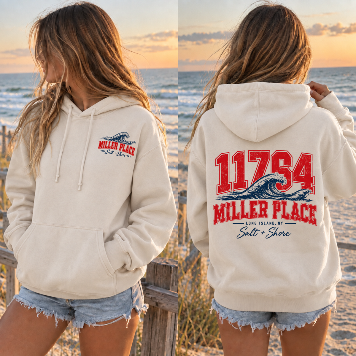 11764 Wave – Premium Garment-Dyed – Bone | Miller Place | Salt + Shore