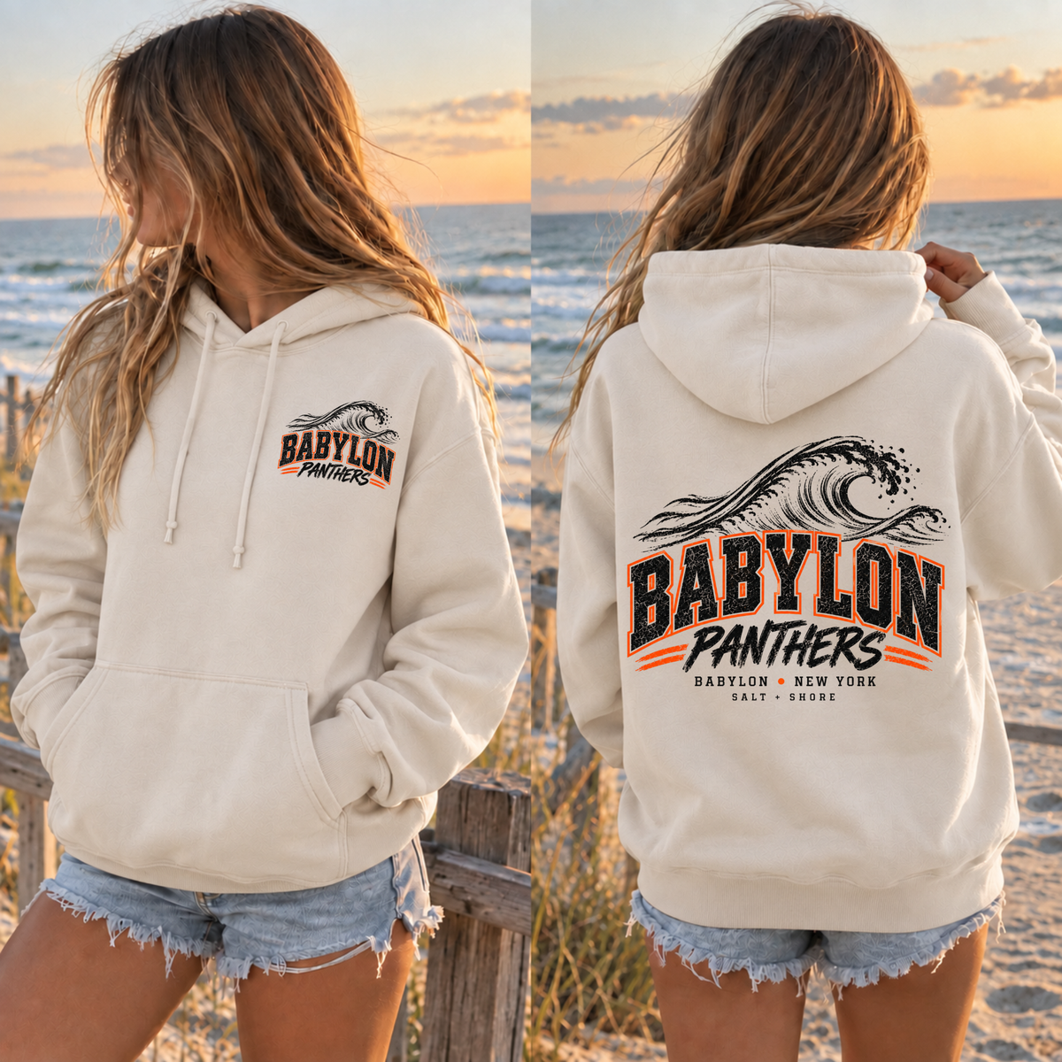 Babylon Panthers Coastal Wave – Premium Garment-Dyed – Bone | Babylon | Salt + Shore