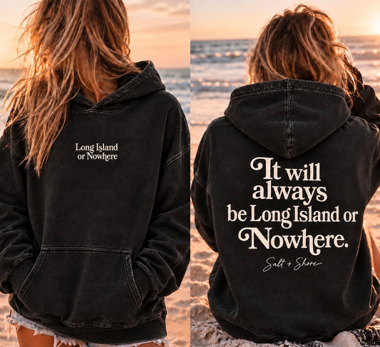 Long Island or Nowhere Coastal Vintage – Washed Harbor Black | Salt + Shore