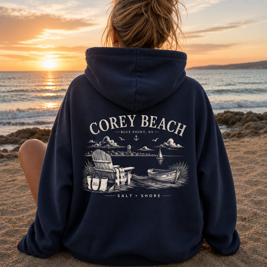 Corey Beach – Classic Cotton – Navy | Salt + Shore