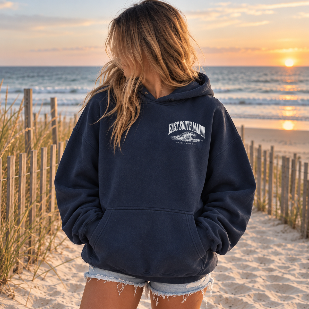 ESM Wayfinder– Premium Garment-Dyed – Washed Navy | ESM Sharks | Salt + Shore