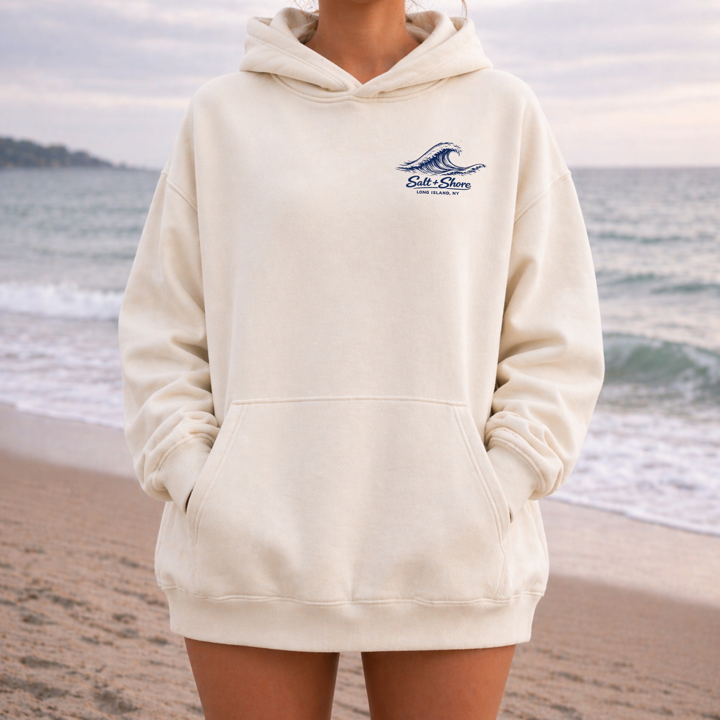 Locals Wave – Premium Garment-Dyed – Bone | Salt + Shore