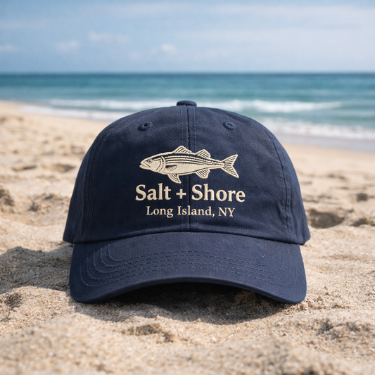 Striper Classic Embroidered Navy Dad Hat | Salt + Shore