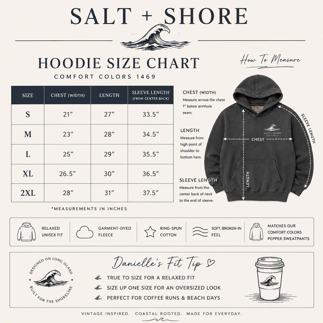 Salt + Shore Lounge Set – Premium Garment-Dyed – Washed Charcoal | Salt + Shore
