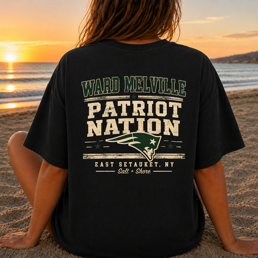 Ward Melville Patriot Nation – Premium Garment-Dyed – Washed Black | Ward Melville Cheer | Salt + Shore