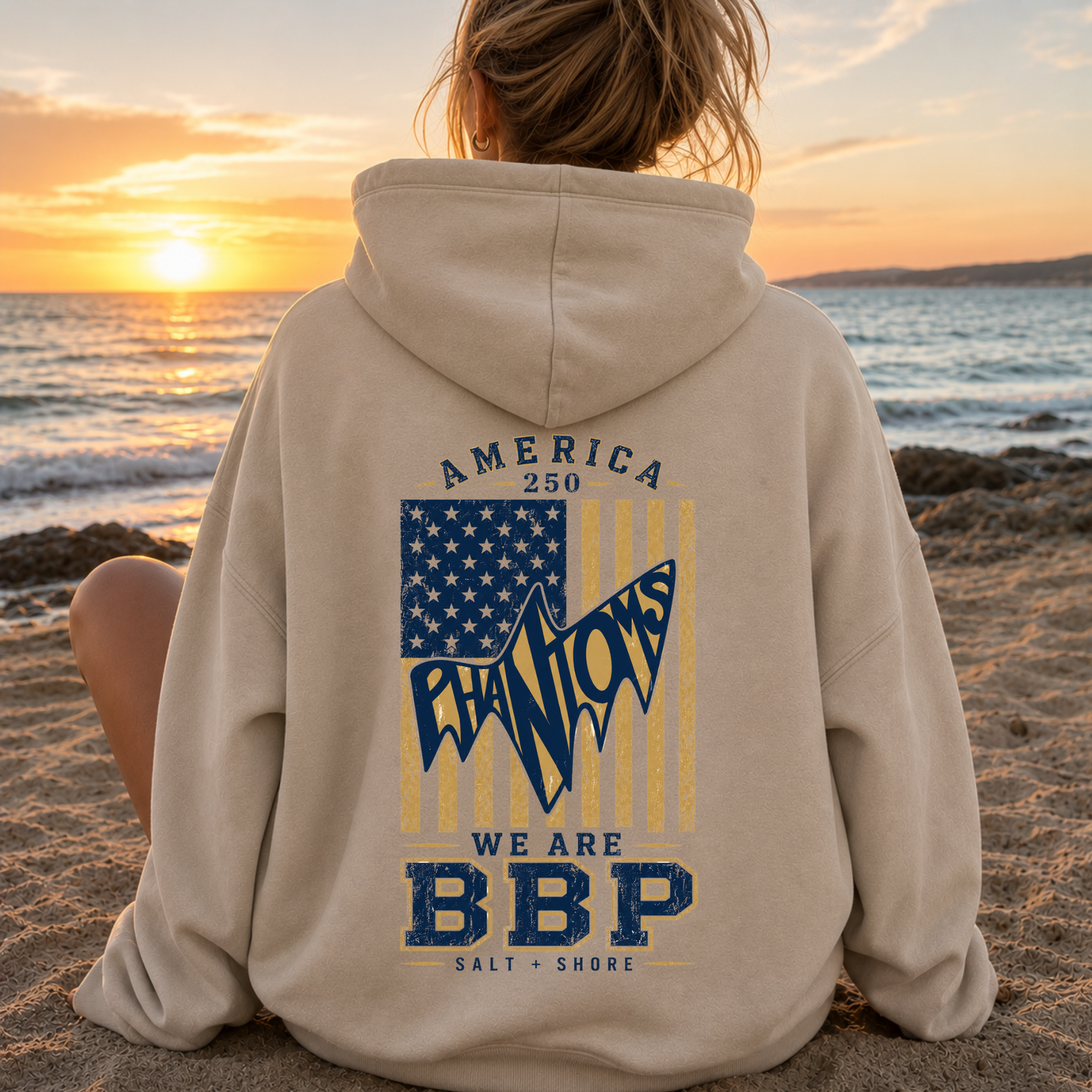 American 250: We Are BBP Phantoms – Classic Cotton – Sand | BBP Phantoms | Salt + Shore