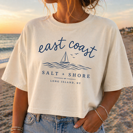 East Coast State of Mind – Premium Garment-Dyed – Bone | Salt + Shore