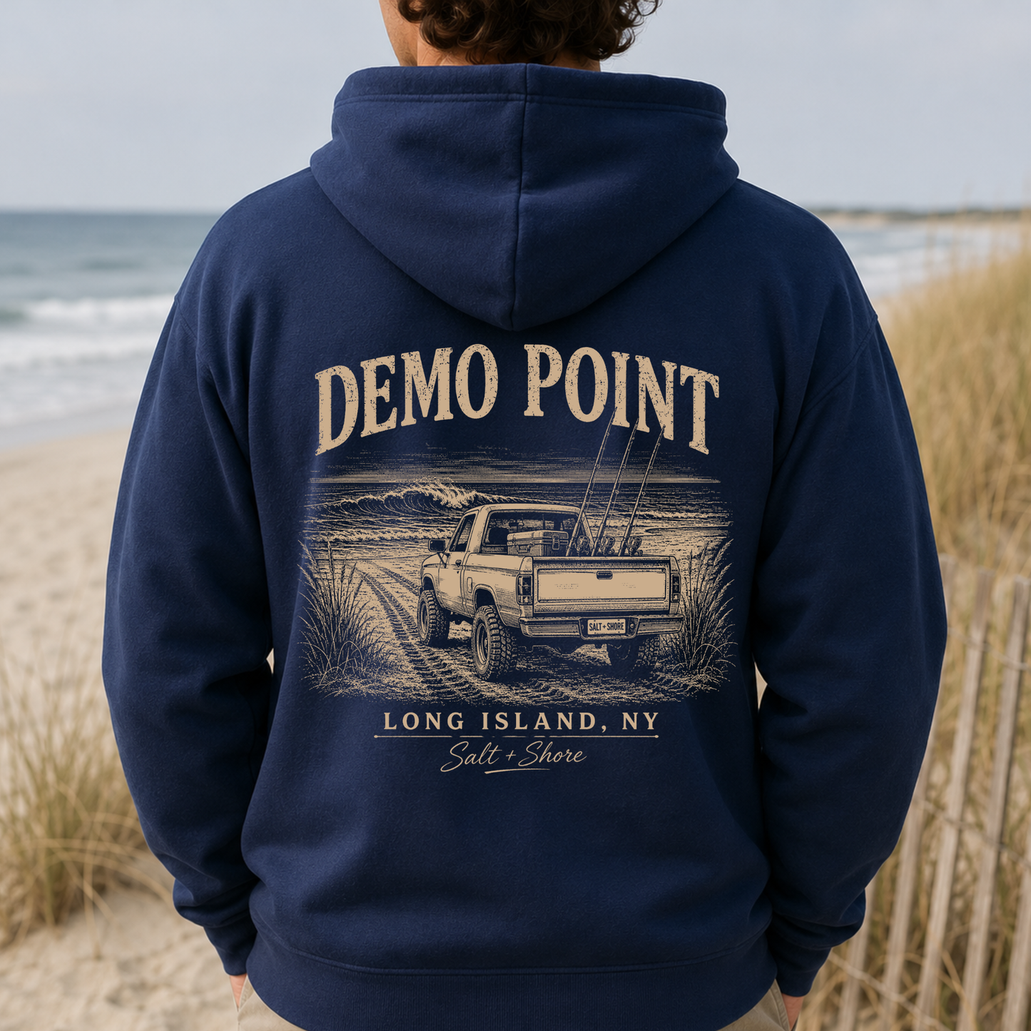 Demo Point Beach Access – Classic Cotton – Navy | Salt + Shore
