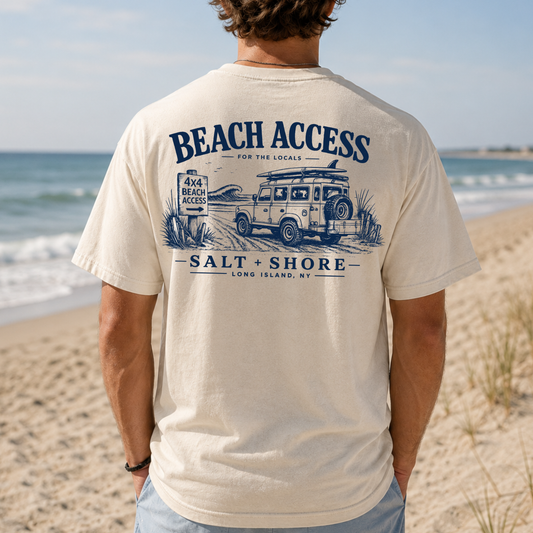 4x4 Beach Access – Premium Garment-Dyed – Bone | Salt + Shore