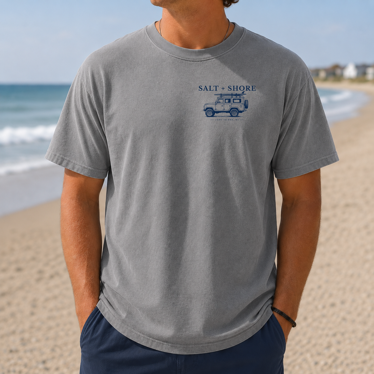 4x4 Beach Access – Premium Garment-Dyed – Washed Gray | Salt + Shore
