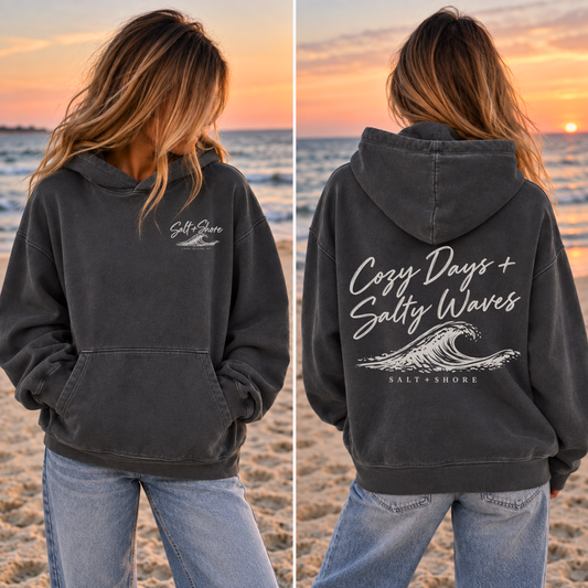 Cozy Days + Salty Waves – Washed Harbor Black | Salt + Shore