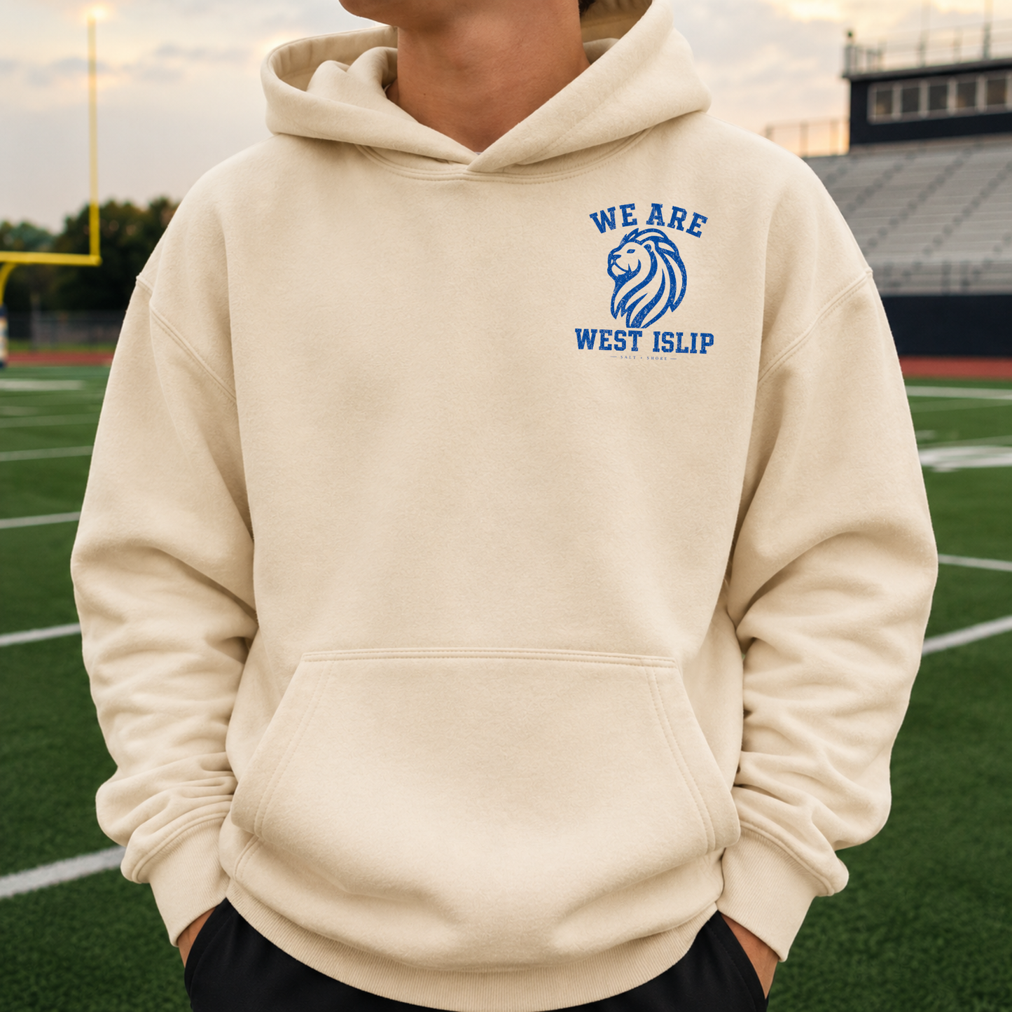 America 250: We are West Islip – Premium Garment-Dyed – Bone | West Islip | Salt + Shore