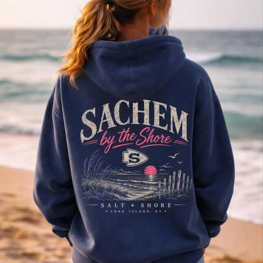 Sachem by the Shore – Premium Garment-Dyed – Washed Navy | Sachem North Football | Salt + Shore