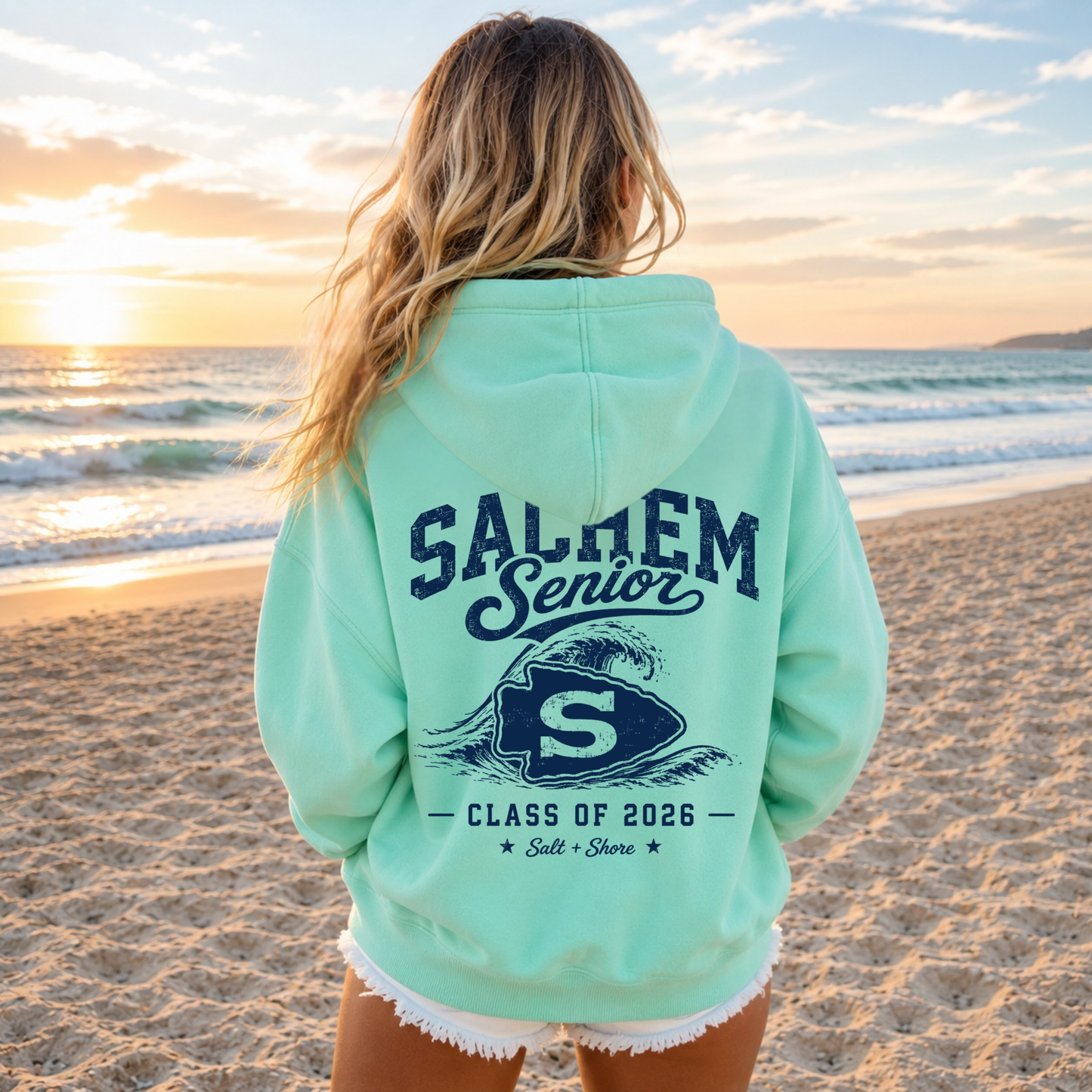 Sachem Senior – Premium Garment-Dyed – Coastal Mint | Sachem North Football | Salt + Shore