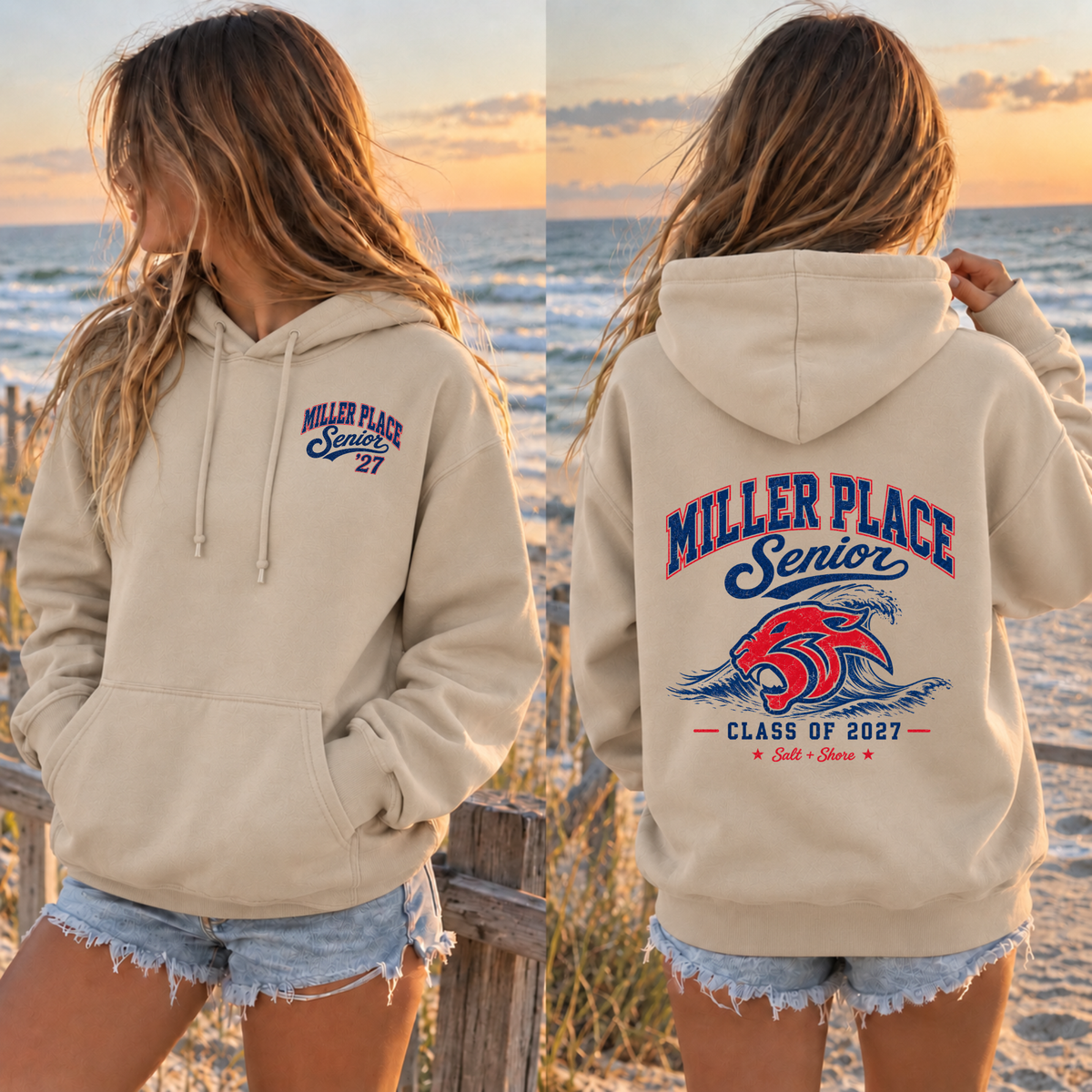 Miller Place Senior ‘27 – Classic Cotton – Sand | Miller Place | Salt + Shore