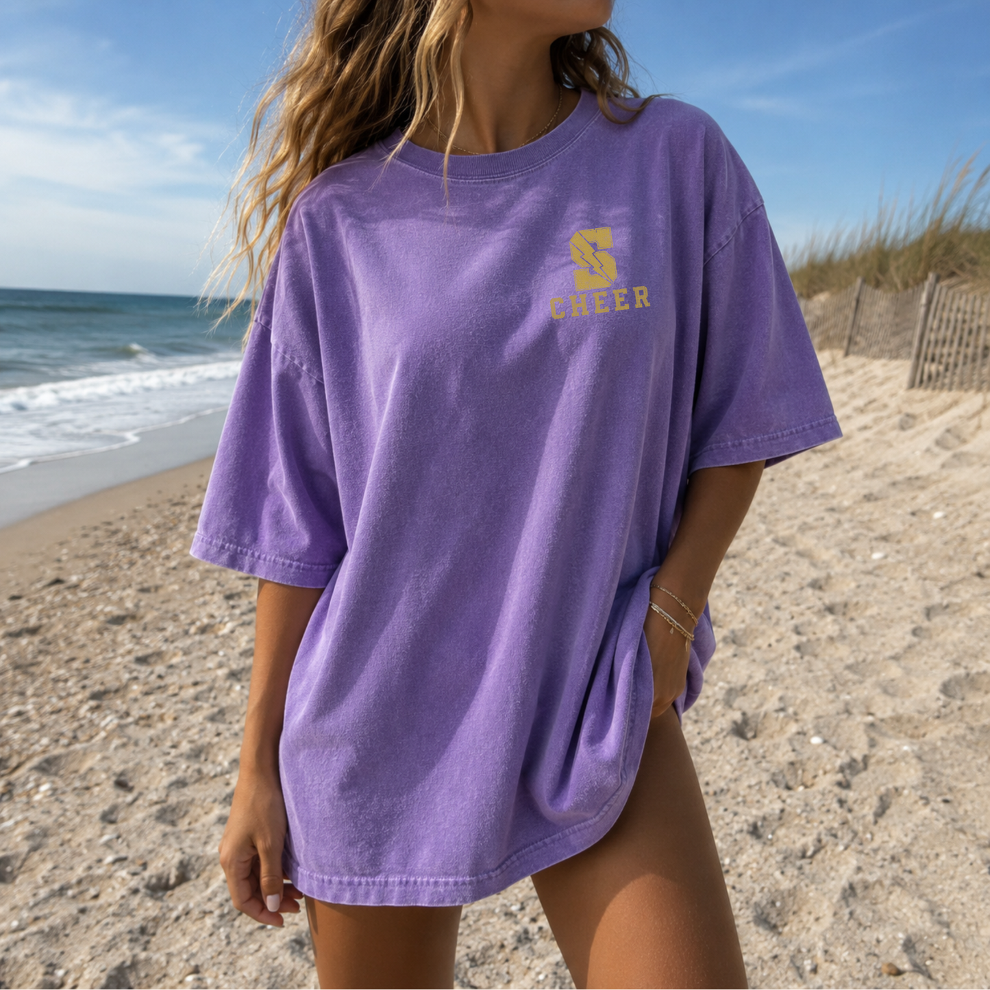 Sayville Cheer Varsity – Premium Garment-Dyed – Purple Tide | Sayville Cheer | Salt + Shore