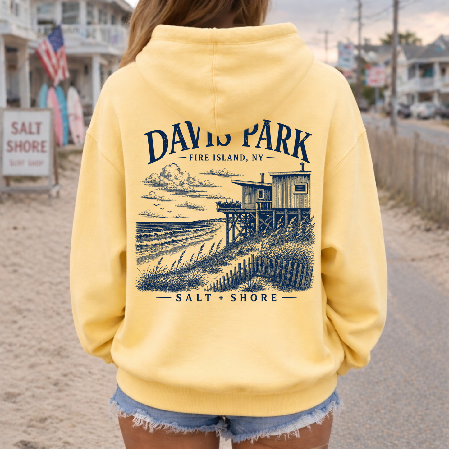 Davis Park Days – Premium Garment-Dyed – Sunwashed Butter | Salt + Shore
