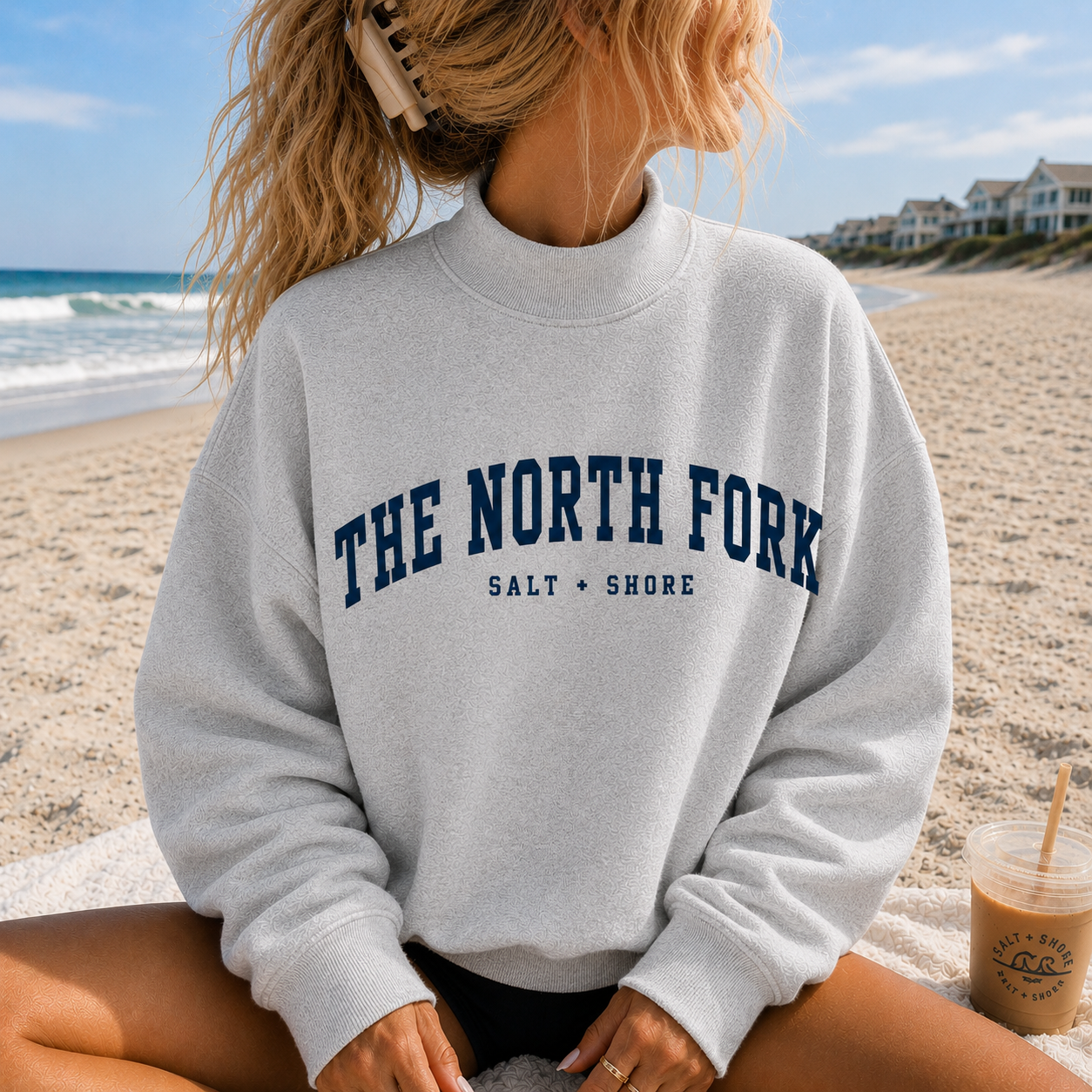 The North Fork – Premium Coastal Mock Neck | Salt + Shore