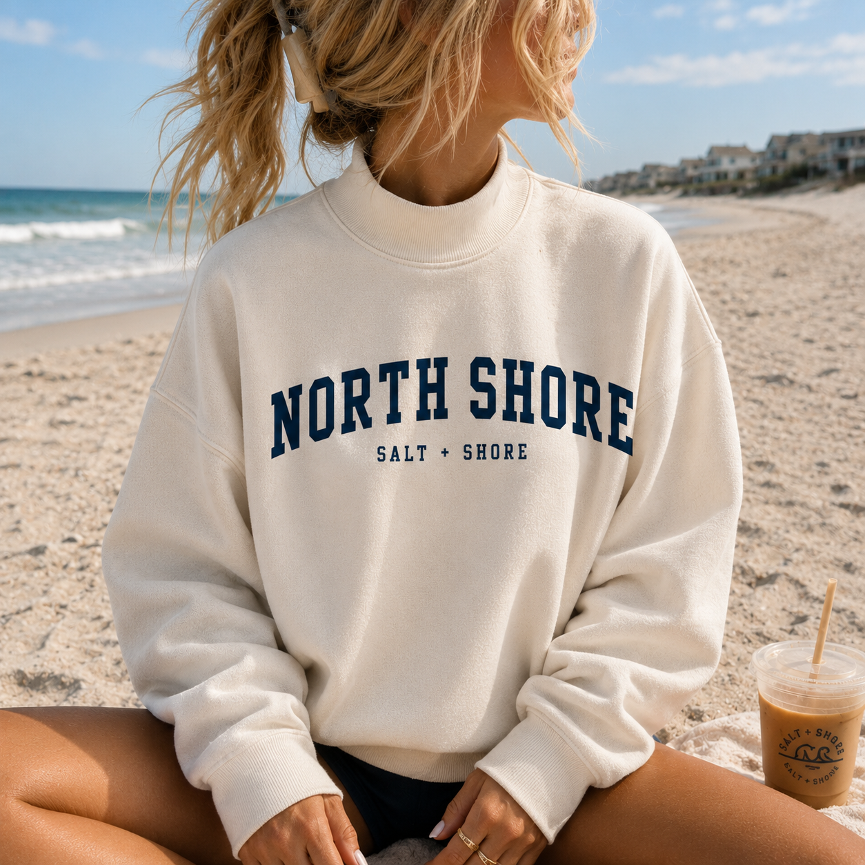 North Shore – Premium Coastal Mock Neck | Salt + Shore