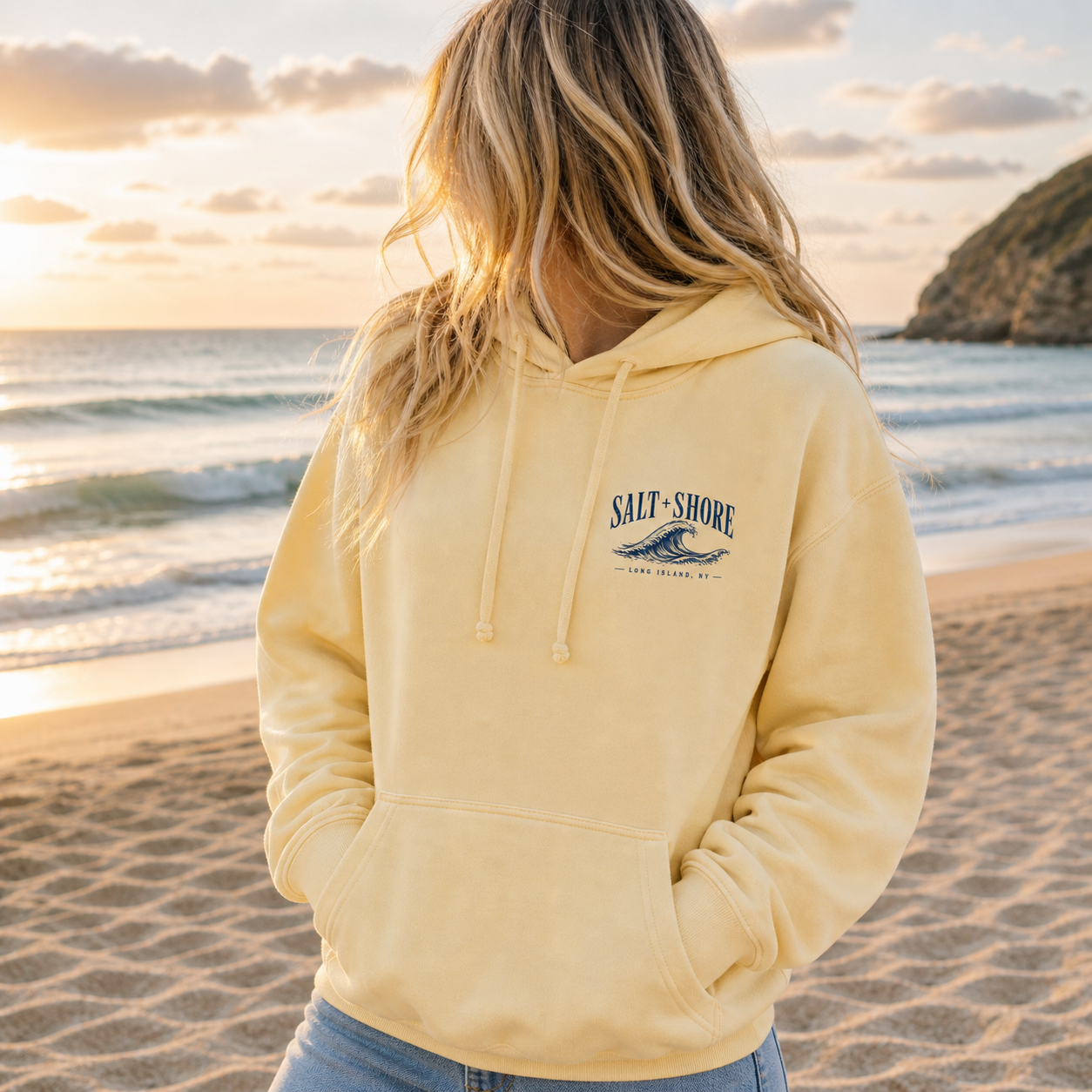 Long Island Wayfinder – Premium Garment-Dyed – Sunwashed Butter | Salt + Shore