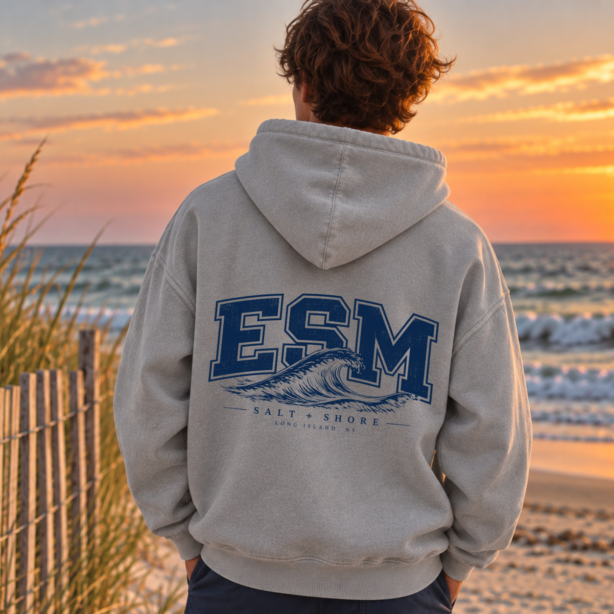 ESM Tide - Premium Garment-Dyed – Washed Gray | ESM Sharks | Salt + Shore