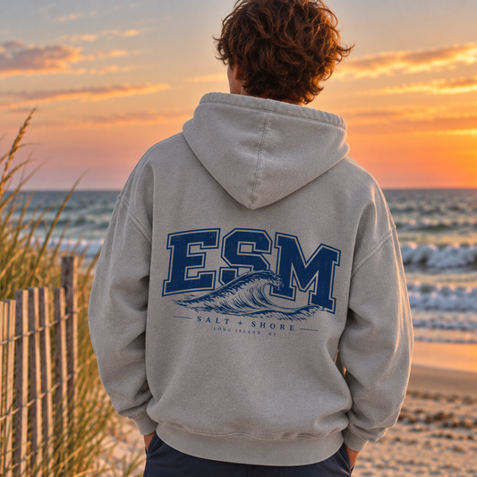 ESM Tide - Premium Garment-Dyed – Washed Gray | ESM Sharks | Salt + Shore