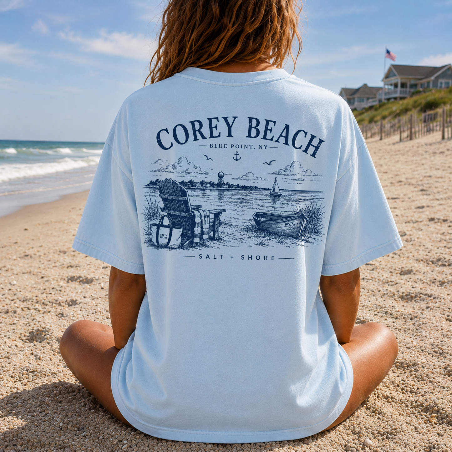 Corey Beach – Premium Garment-Dyed – Coastal Sky | Salt + Shore