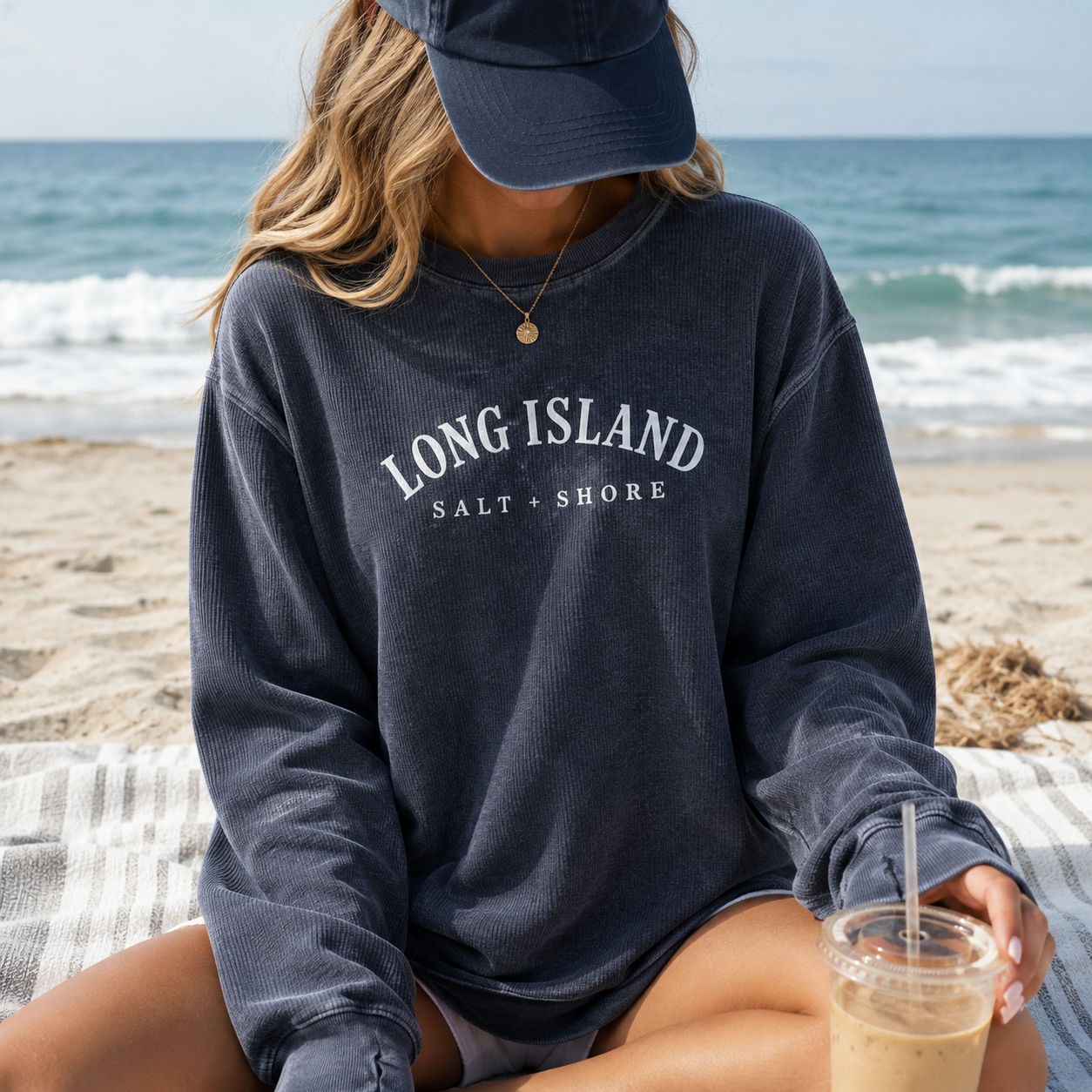 The Long Island Comfy Cord Crew — Embroidered | Salt + Shore