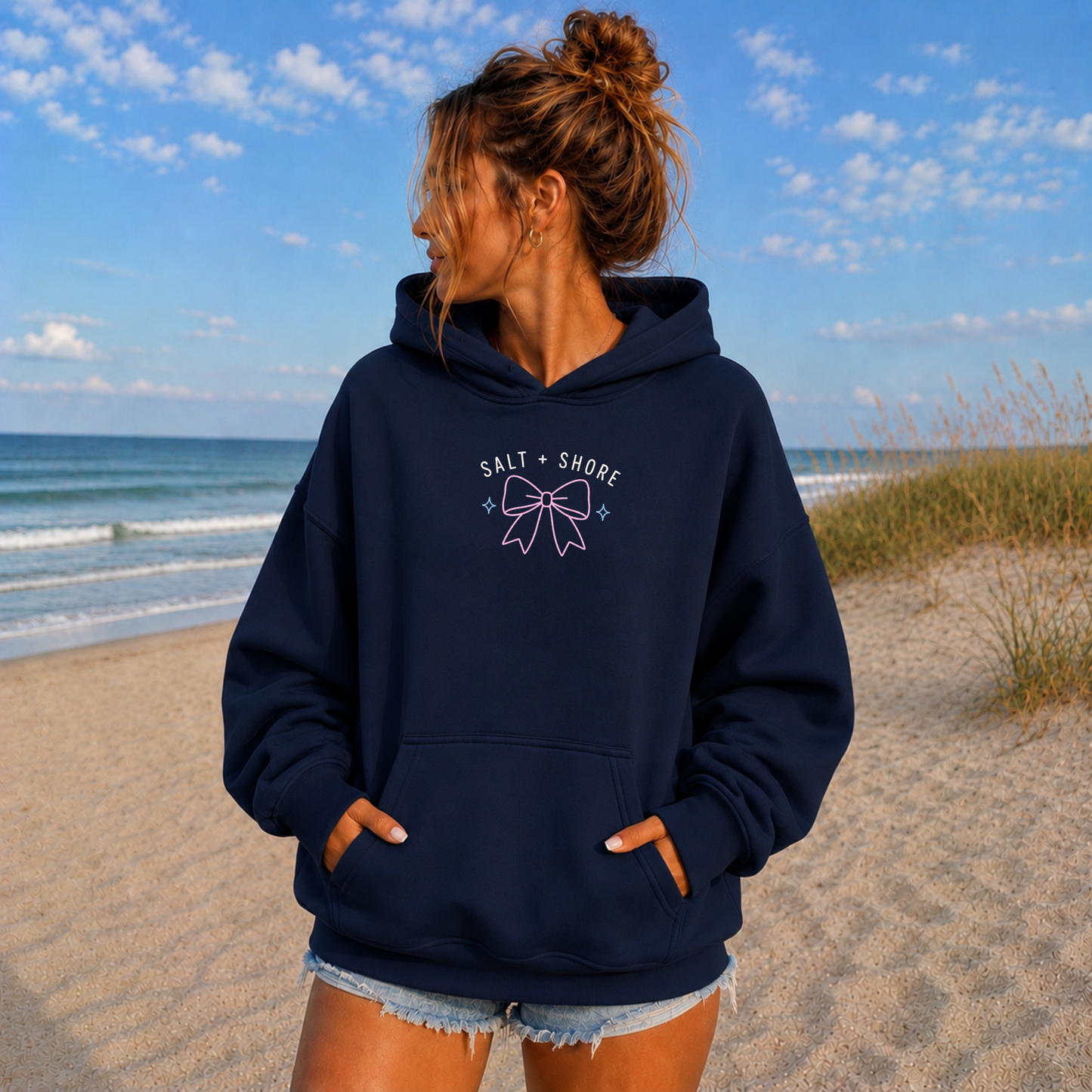 Long Island Cheerleader – Classic Cotton – Navy | North Babylon Cheer | Salt + Shore