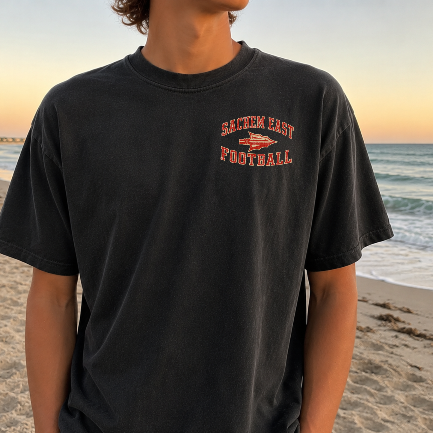 Friday Night Lights: Sachem East – Premium Garment-Dyed – Washed Black | Sachem North Football | Salt + Shore