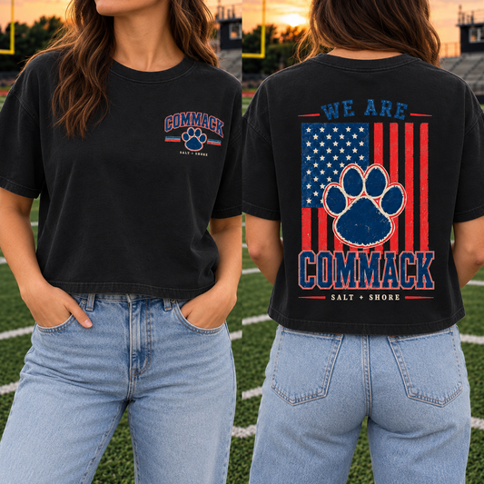 America 250: We Are Commack – Premium Garment-Dyed – Black | Commack | Salt + Shore