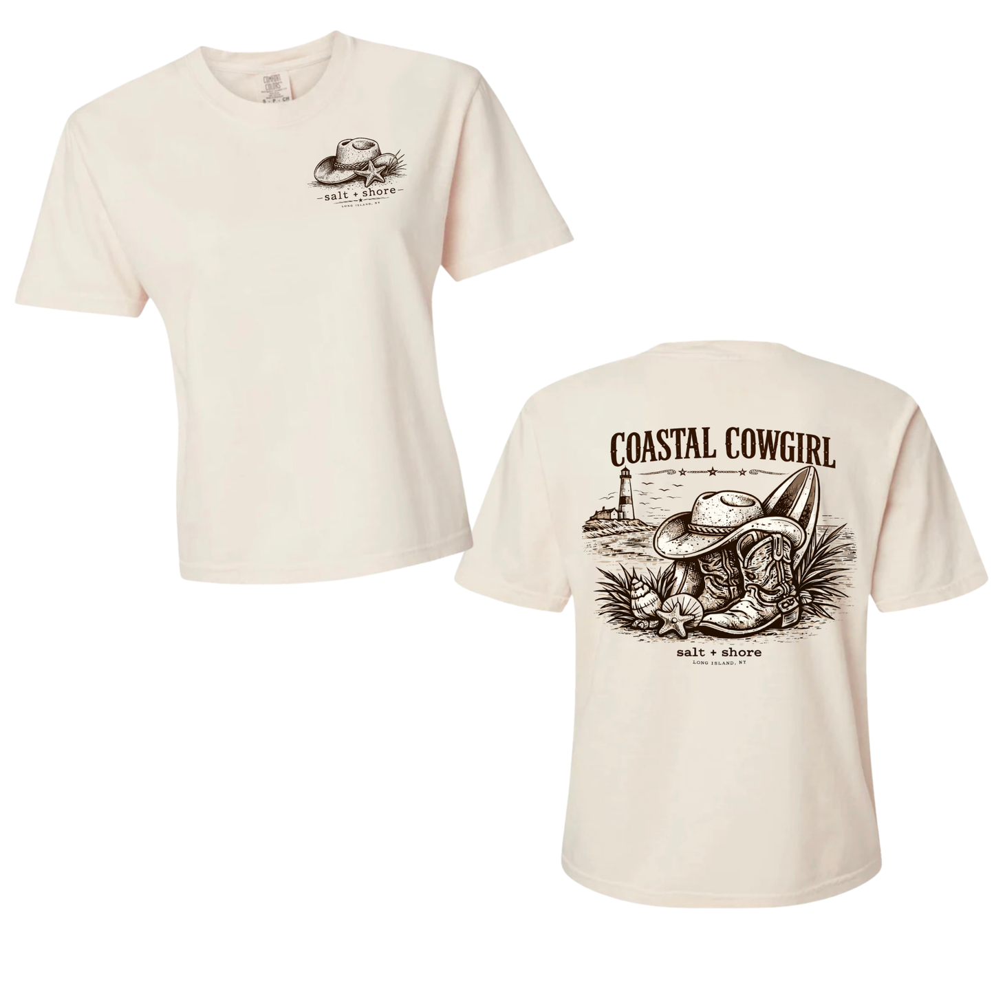 Saltwater Cowgirl – Premium Garment-Dyed – Bone | Salt + Shore