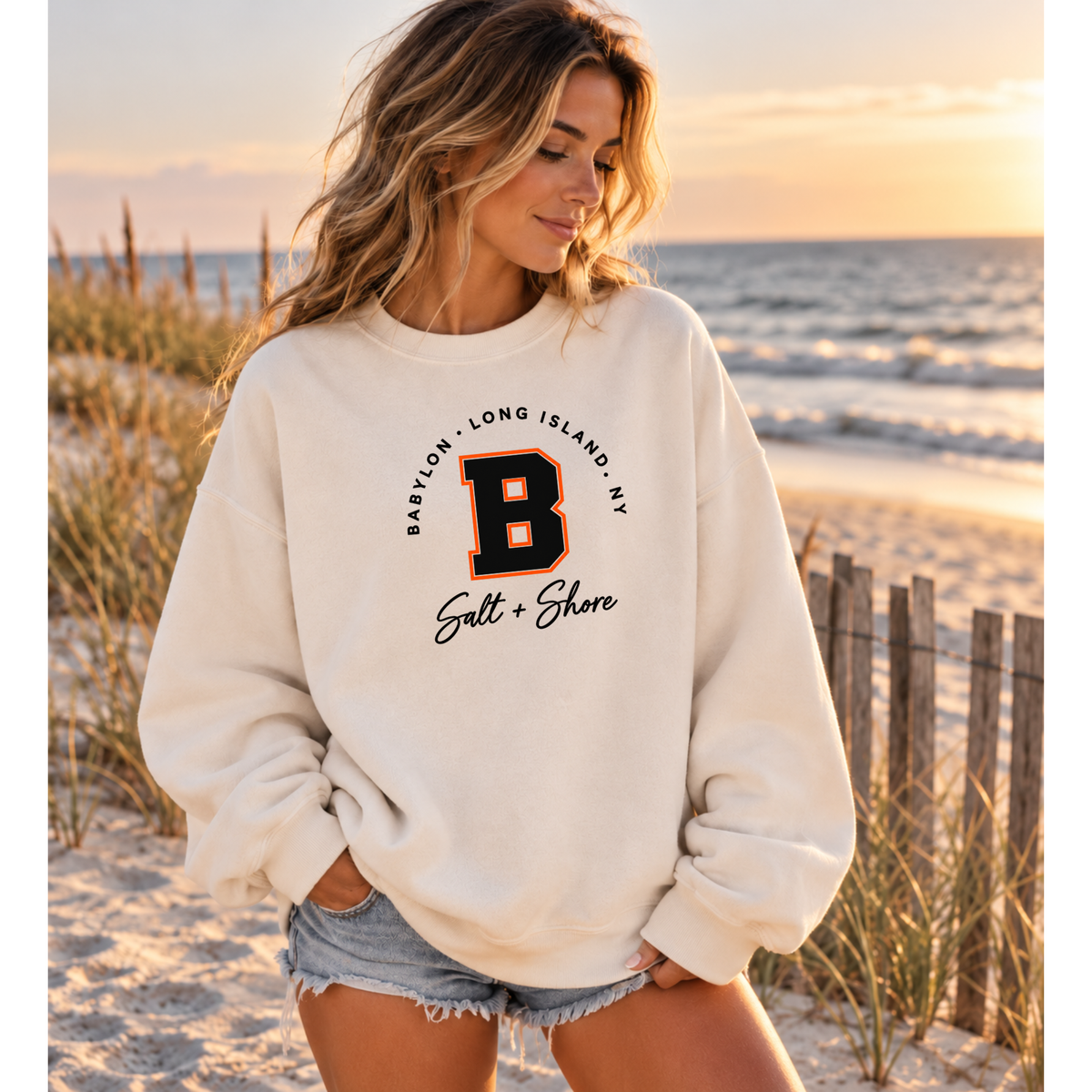 Babylon Varsity Classic – Premium Garment-Dyed – Bone | Babylon | Salt + Shore