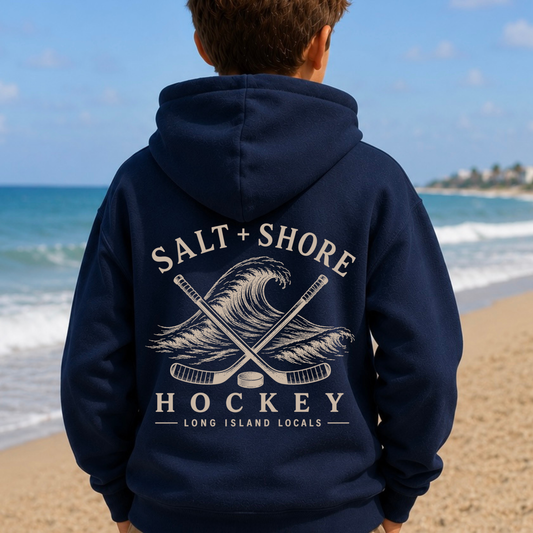 Salt + Shore Hockey - YOUTH – Classic Cotton – Navy | Salt + Shore