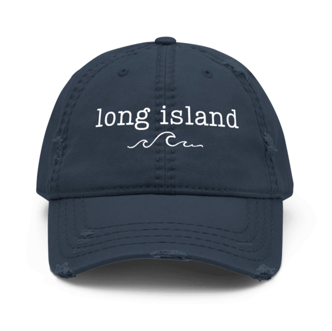 Long Island Embroidered Navy Dad Hat | Salt + Shore