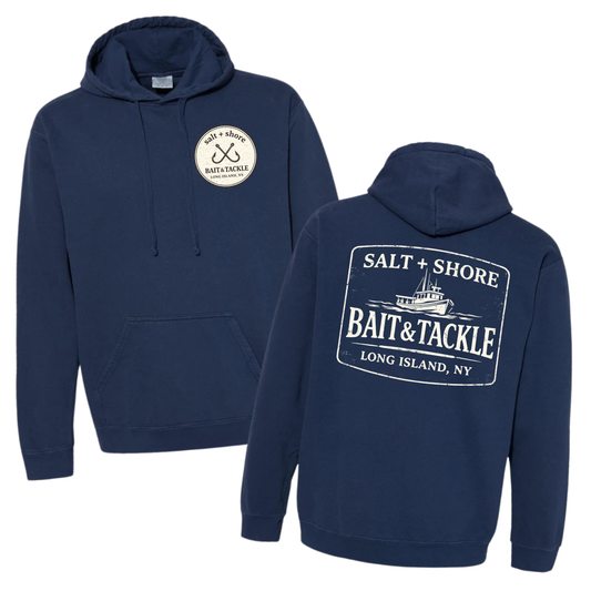 Montauk Bait & Tackle – Premium Garment-Dyed – Washed Navy | Salt + Shore