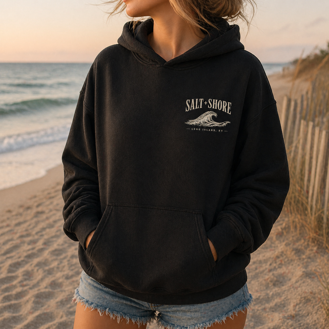 Long Island Wayfinder – Classic Cotton – Black | Salt + Shore