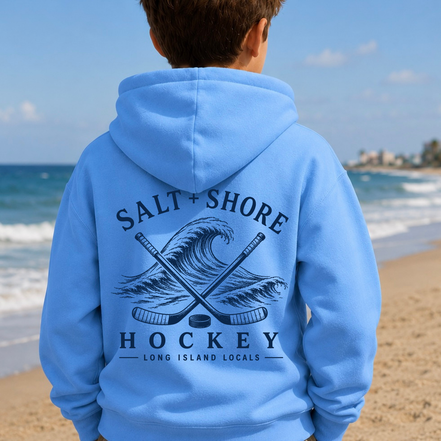Salt + Shore Hockey - YOUTH – Classic Cotton – C. Blue | Salt + Shore