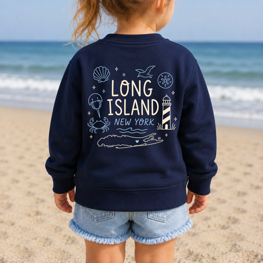 Little Long Islander - Toddler/Youth – Classic Cotton – Navy | Salt + Shore