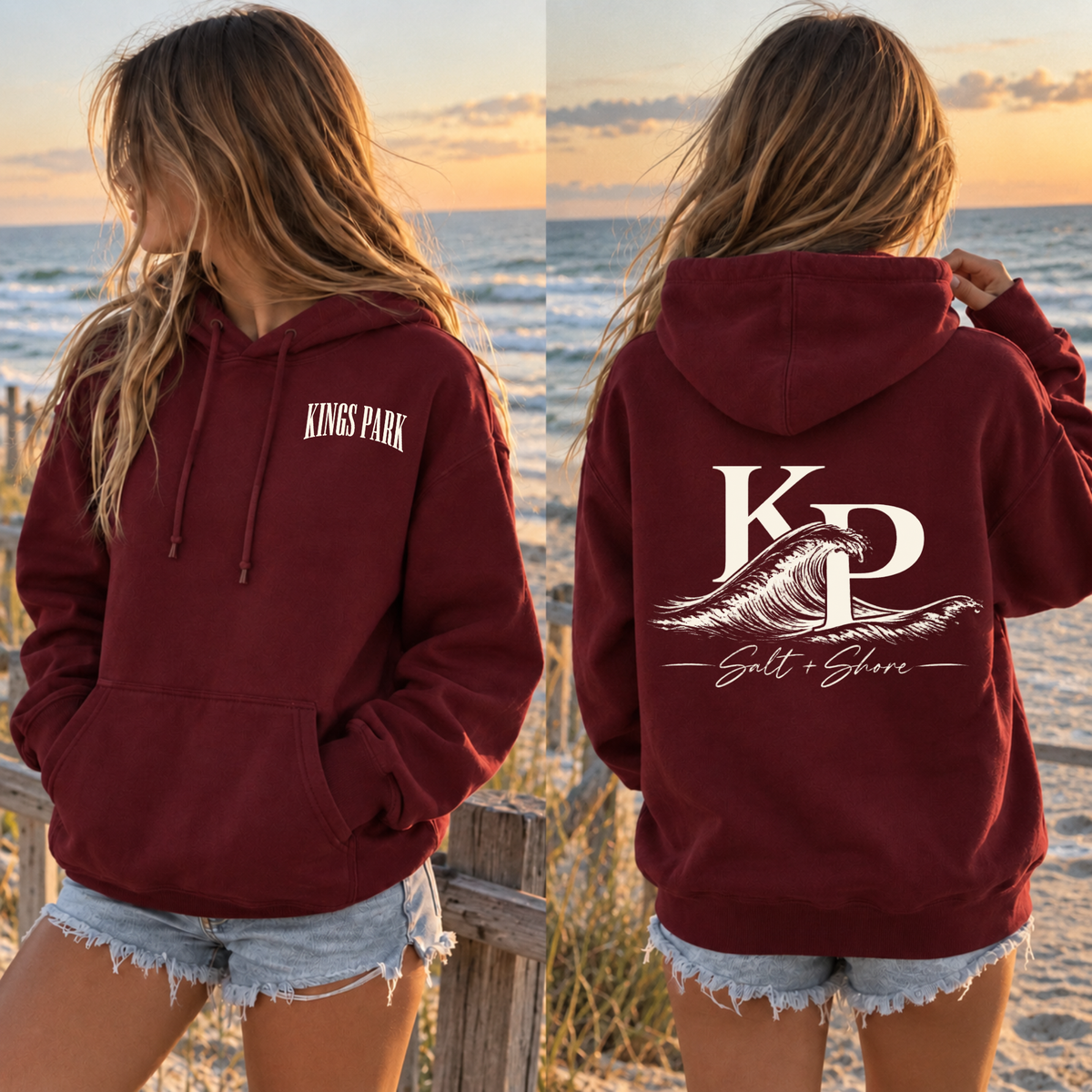 KP Coastal – Classic Cotton – Harbor Maroon | Kings Park | Salt + Shore