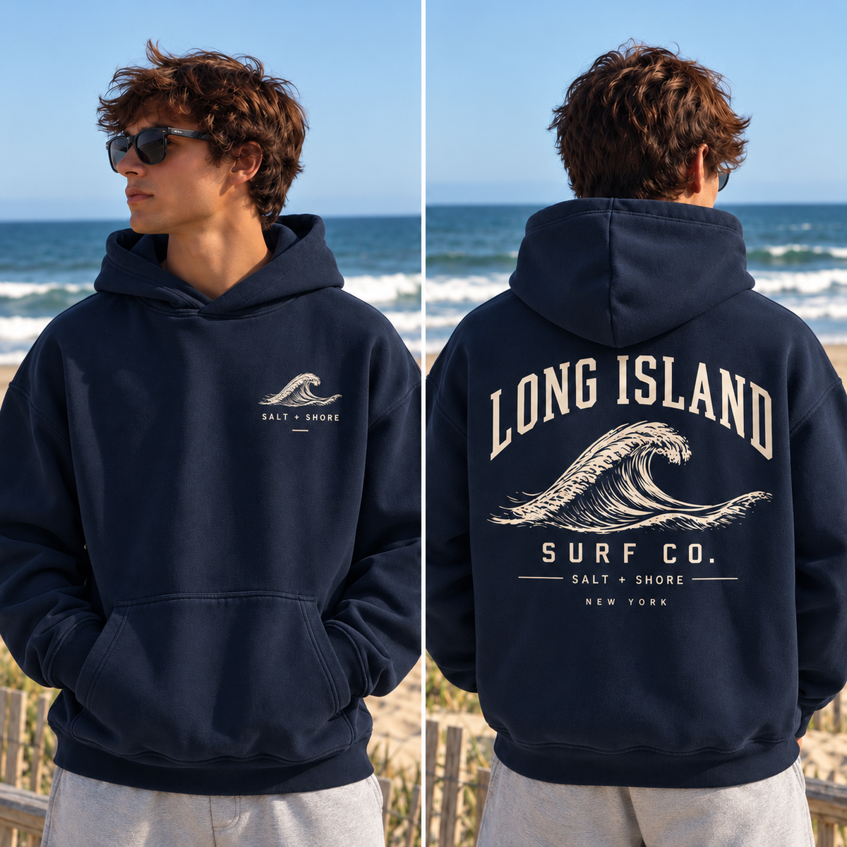 Long Island Surf Co. – Premium Garment-Dyed – Washed Navy | Salt + Shore
