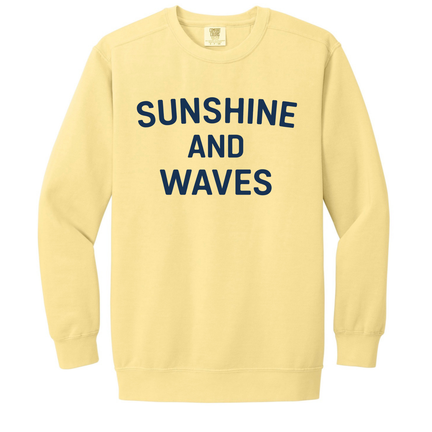 Sunshine and Waves – Premium Garment-Dyed – Sunwashed Butter | Salt + Shore