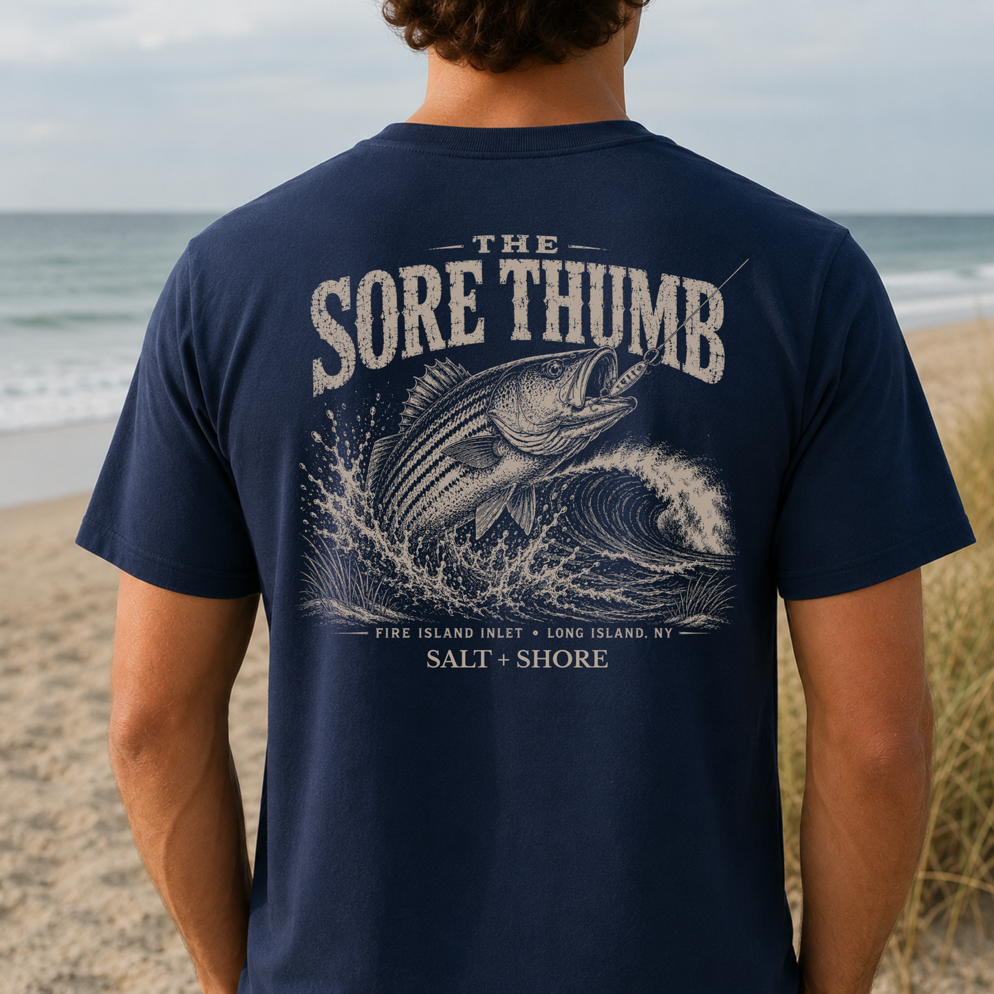 The Sore Thumb – Premium Garment-Dyed – Washed Navy | Salt + Shore