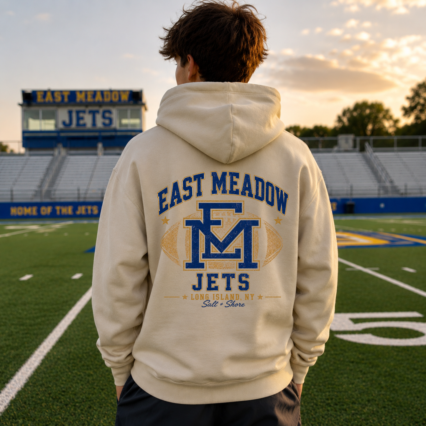 East Meadow Varsity – Classic Cotton – Sand | East Meadow Football | Salt + Shore