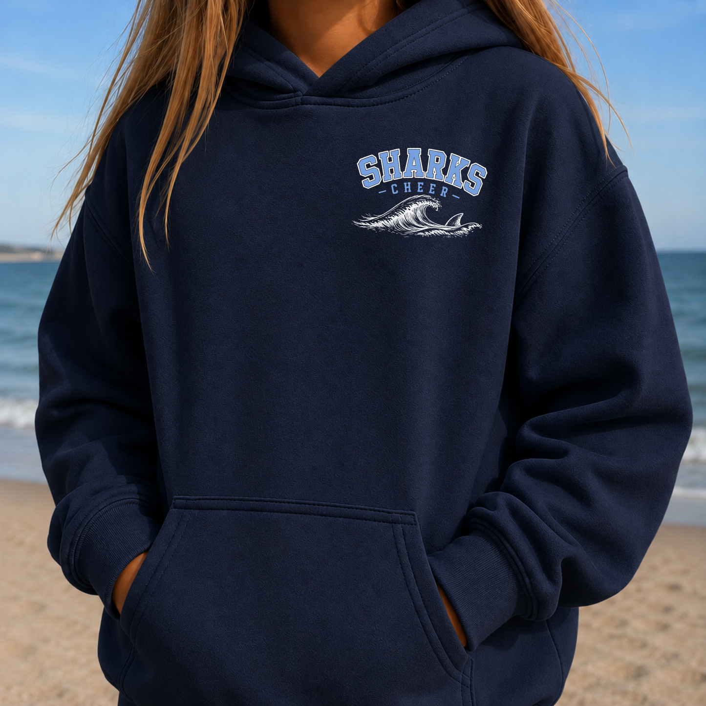 Sharks Cheer: Hang Ten – Classic Cotton – Navy | Sharks Cheer | Salt + Shore