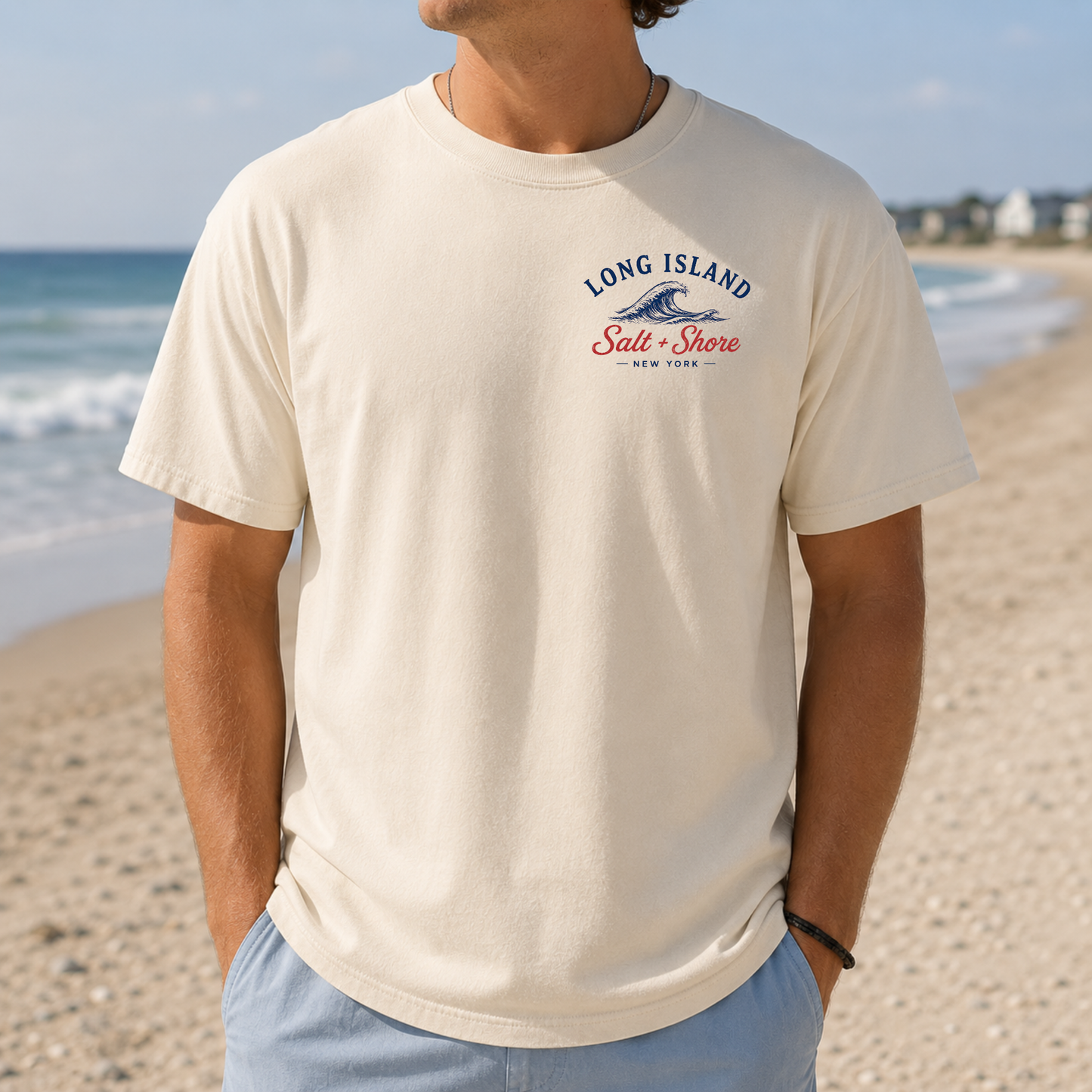 Beacon of Long Island – Premium Garment-Dyed – Bone | Salt + Shore