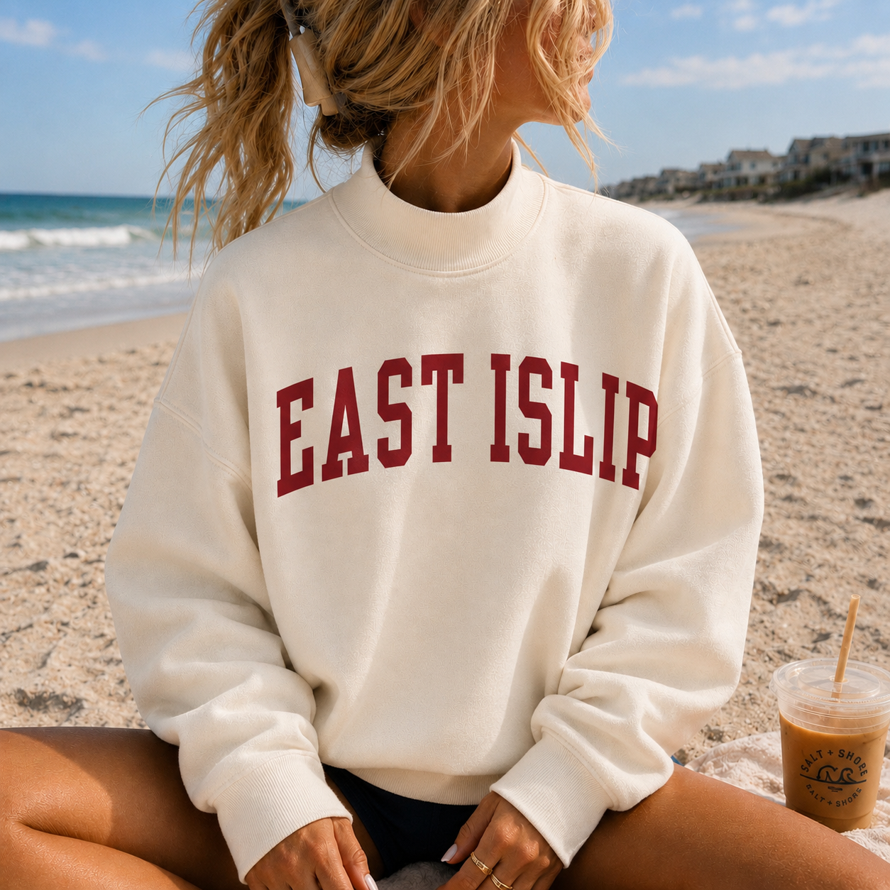 East Islip – Premium Coastal Mock Neck | East Islip | Salt + Shore