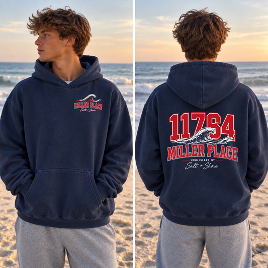 11764 Wave – Premium Garment-Dyed – Washed Navy | Miller Place | Salt + Shore